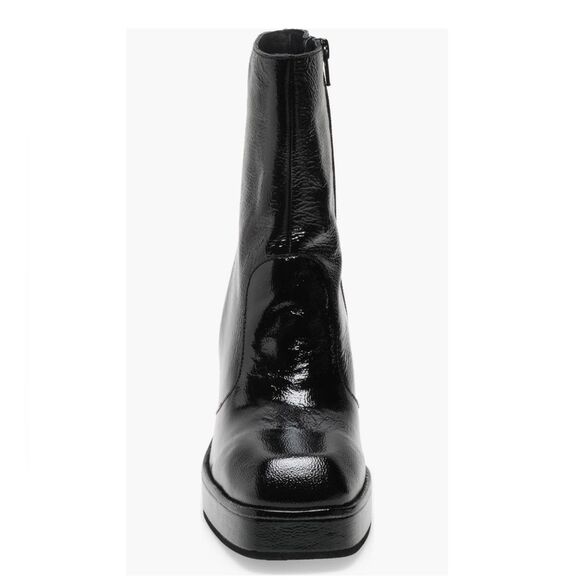 Free People Ruby Platform Bootie in Black Patent, New, Size EU39 US9 - Picture 4 of 14